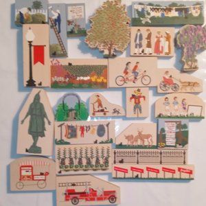 CAT'S MEOW Wooden Decorations Lot 2